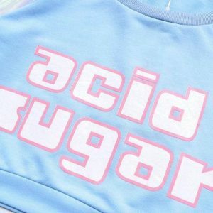 Acid Sugar Top: Y2K Fashion Meets Coquette Style in Aesthetic Outfits