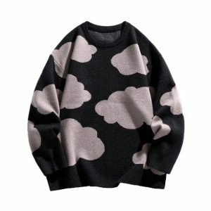 Blue Sky Sweater: Y2K Fashion, Coquette Style, Aesthetic Clothing