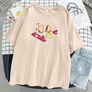 Broken Egg Tee: Y2K Fashion, Coquette Style, Aesthetic Outfits