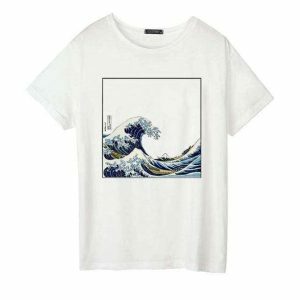 Catch The Wave Y2K T-Shirt - Aesthetic Coquette & Acubi Style