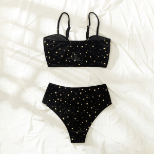 Celestial Y2K Fashion Swimsuit - Dark Coquette Aesthetic Swimwear