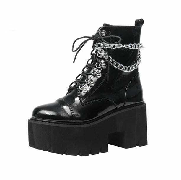 Chunky Chain Boots: Y2K Fashion Meets Coquette Style for Aesthetic Outfits