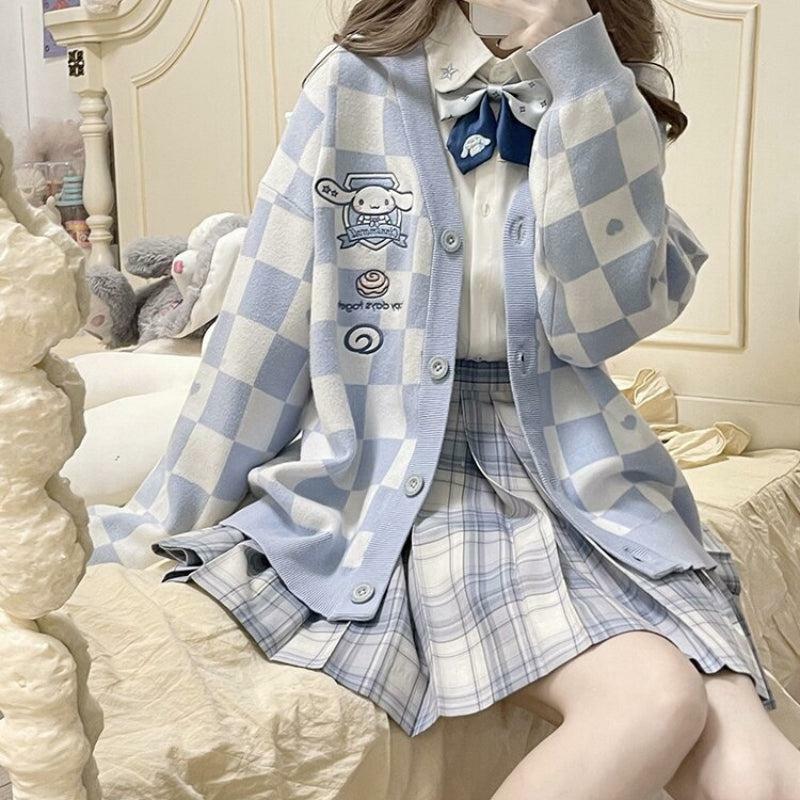 Cinnamoroll Buttoned Blue Cardigan - Y2K Fashion & Coquette Style Essential