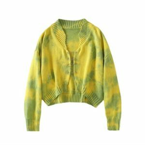 Color Explosion Sweater - Y2K Fashion, Coquette Style, Aesthetic Vibes