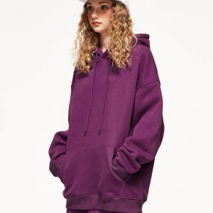 Colorful Y2K Fashion Pullover Hoodie - Coquette & Acubi Aesthetic Style