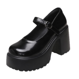 Coquette Chunky High Heels - Y2K Fashion Statement for Aesthetic Outfits