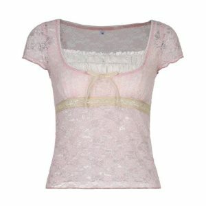 Coquette Lace Top: Y2K Fashion Meets Soft Girl Aesthetic Style