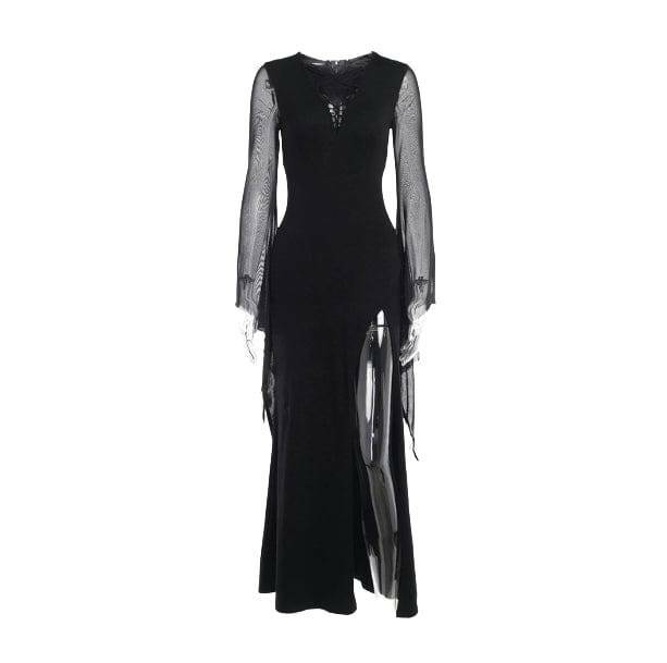 Dark Coquette Evening Dress - Y2K Fashion with Soft Girl Aesthetic