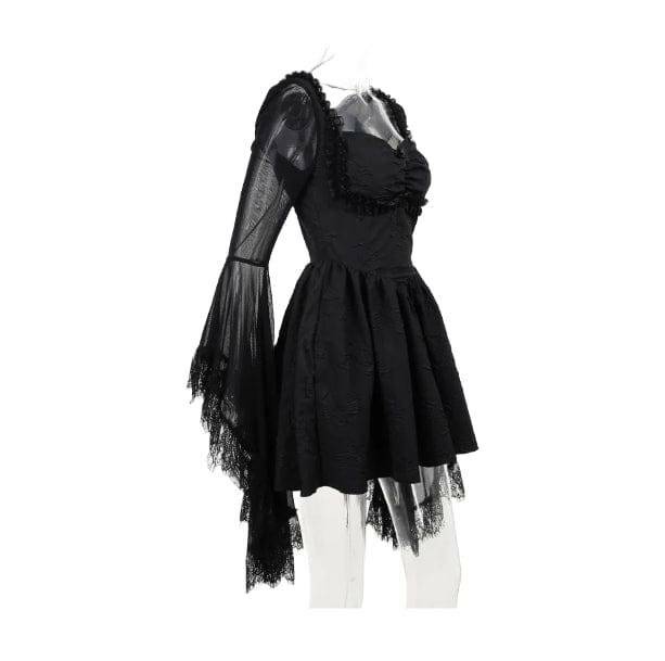 Dark Coquette Mini Dress - Y2K Fashion with Soft Girl Aesthetic