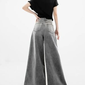 Dark Wash Super Wide Leg Jeans - Y2K Fashion & Coquette Style Essential