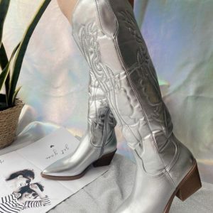 Disco Cowgirl Knee-High Boots | Y2K Fashion & Coquette Style Footwear