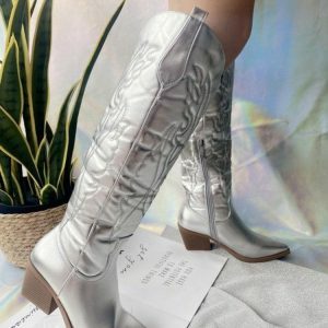 Disco Cowgirl Knee-High Boots | Y2K Fashion & Coquette Style Footwear