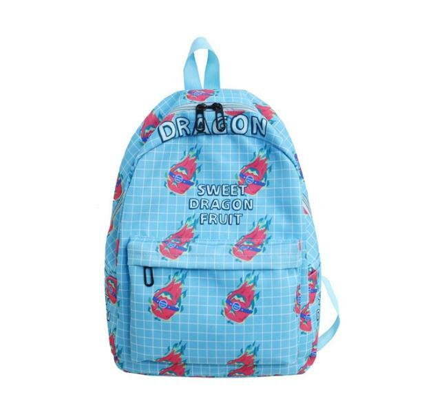 Dragon Fruit Backpack: Y2K Fashion, Coquette Style, Aesthetic Vibes