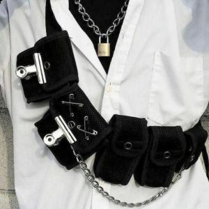 Edgy Chest Bag - Y2K Fashion, Coquette Style, Aesthetic Clothing Accessory