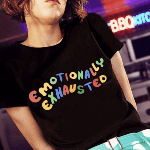 Emotionally Exhausted Tee - Y2K Fashion, Coquette Style, Aesthetic Vibes