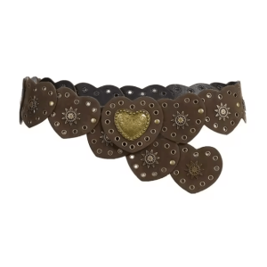 Fairycore Heart Buckle Belt - Y2K Fashion, Coquette Style, Aesthetic Accessory