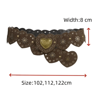 Fairycore Heart Buckle Belt - Y2K Fashion, Coquette Style, Aesthetic Accessory