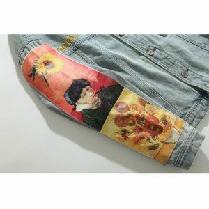 Famous Artist Denim Jacket - Y2K Fashion, Coquette Style, Aesthetic Vibes