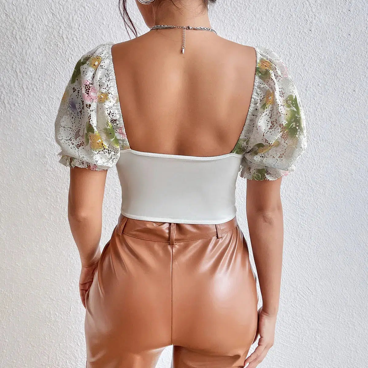 Floral Y2K Crop Corset Top | Coquette & Acubi Aesthetic Fashion