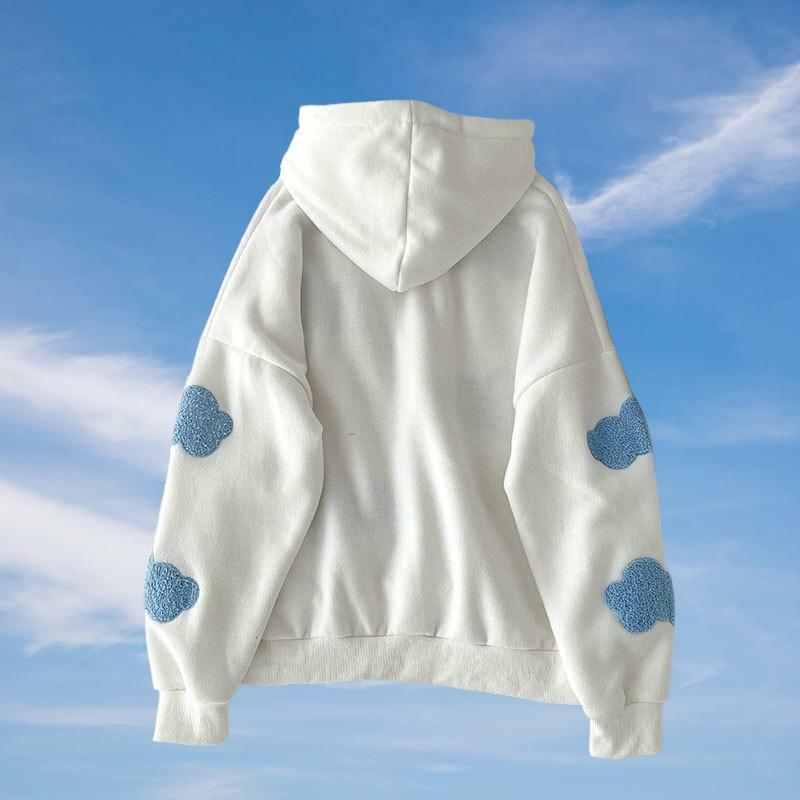 Head In The Clouds Y2K Hoodie - Dark Coquette Aesthetic Fashion