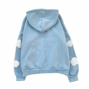 Head In The Clouds Y2K Hoodie - Dark Coquette Aesthetic Fashion