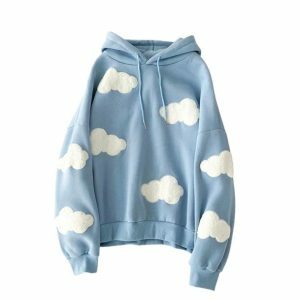 Head In The Clouds Y2K Hoodie - Dark Coquette Aesthetic Fashion