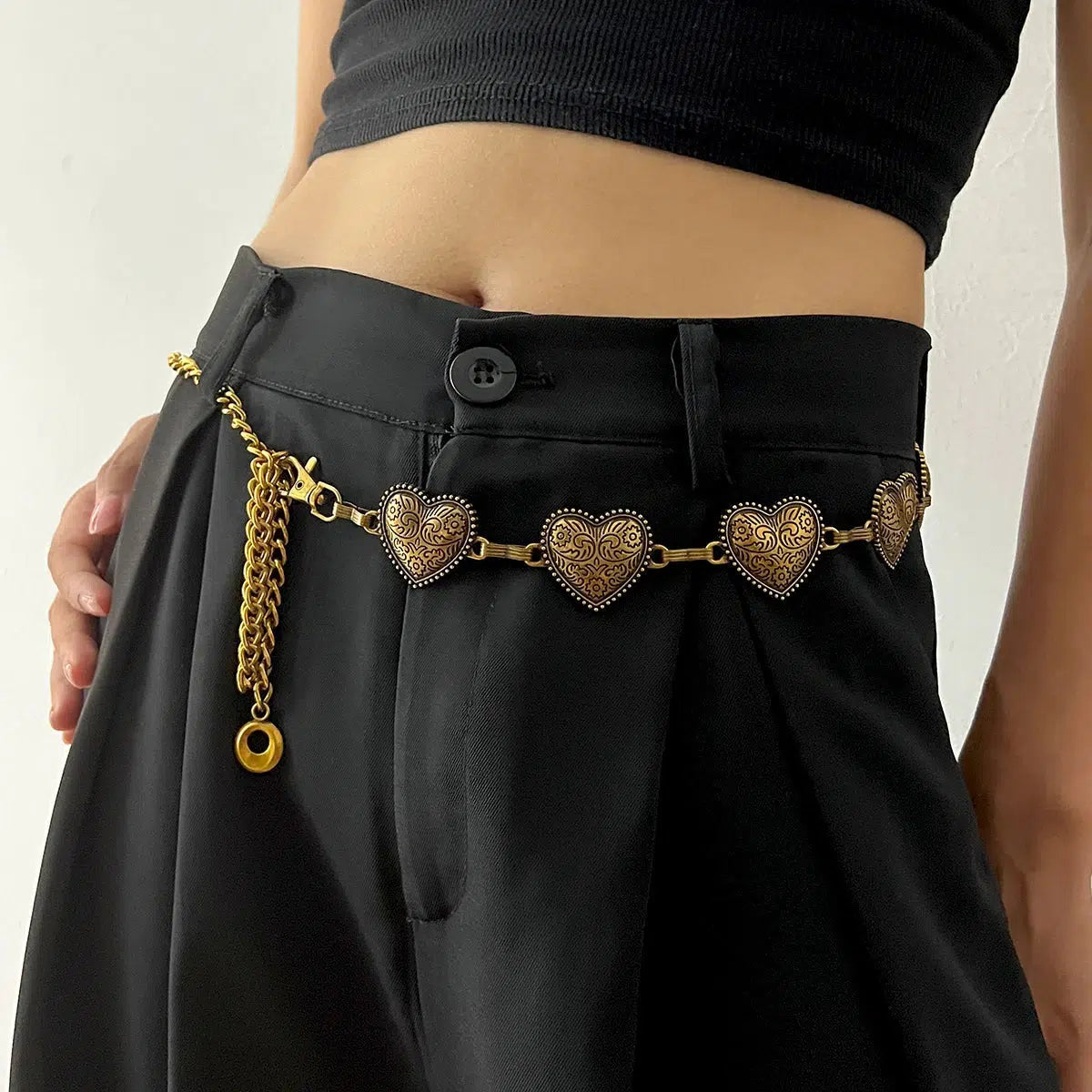 Heart Belly Chain - Y2K Fashion, Coquette Style, Aesthetic Accessories