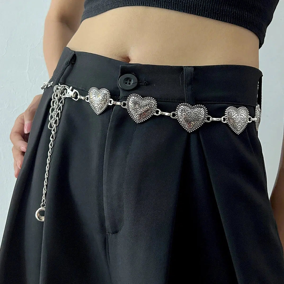 Heart Belly Chain - Y2K Fashion, Coquette Style, Aesthetic Accessories