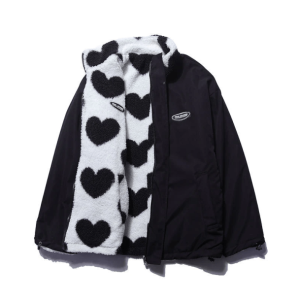 Heartflip Reversible Jacket - Y2K Fashion, Coquette Style, Aesthetic Vibes