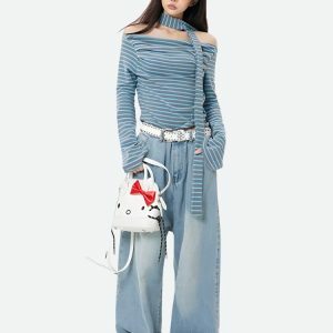 Hello Kitty Jeans: Y2K Fashion Meets Coquette Style for Aesthetic Outfits