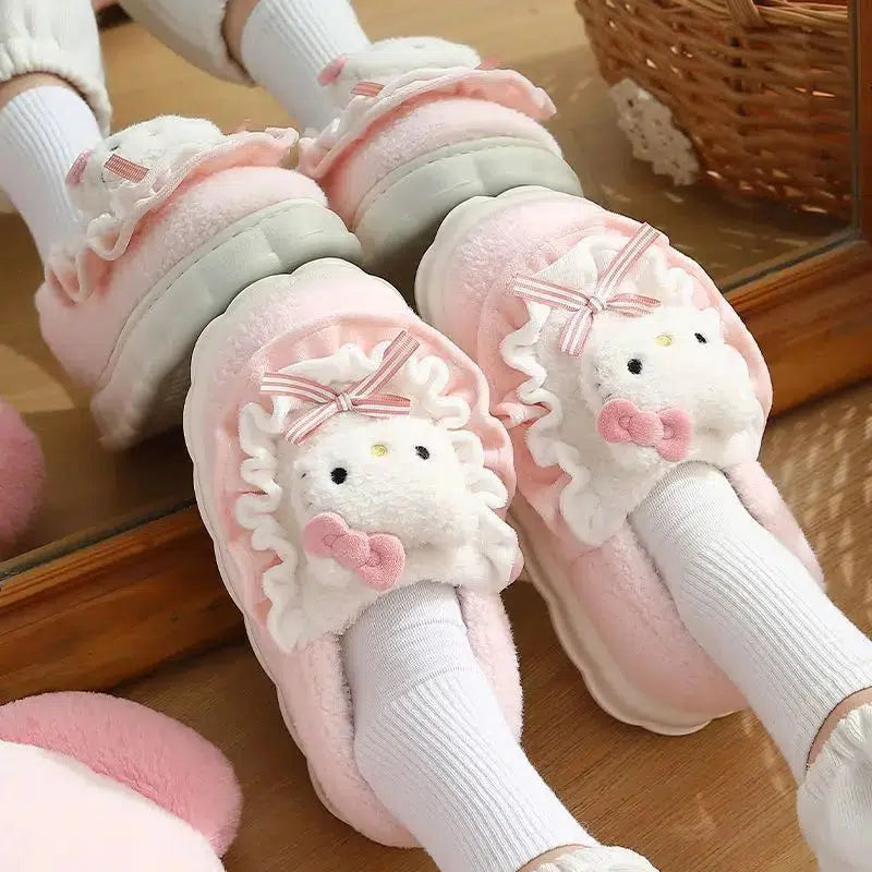 Hello Kitty Slippers - Y2K Fashion, Coquette Style, Cute Aesthetic Footwear