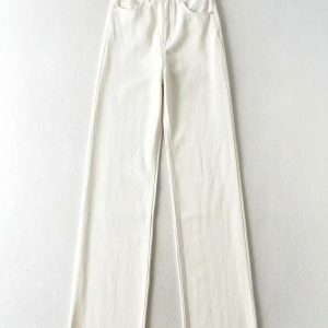 High Waist Casual Washed Jeans - Y2K Fashion & Coquette Style Essential