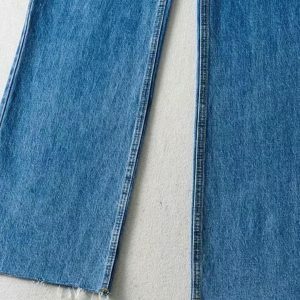 High Waist Casual Washed Jeans - Y2K Fashion & Coquette Style Essential