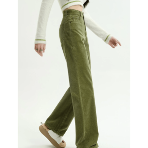 High Waist Corduroy Pants - Y2K Fashion, Coquette Style, Aesthetic Vibes