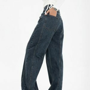 High Waisted Wide Leg Jeans - Y2K Fashion, Coquette Style, Aesthetic Vibes