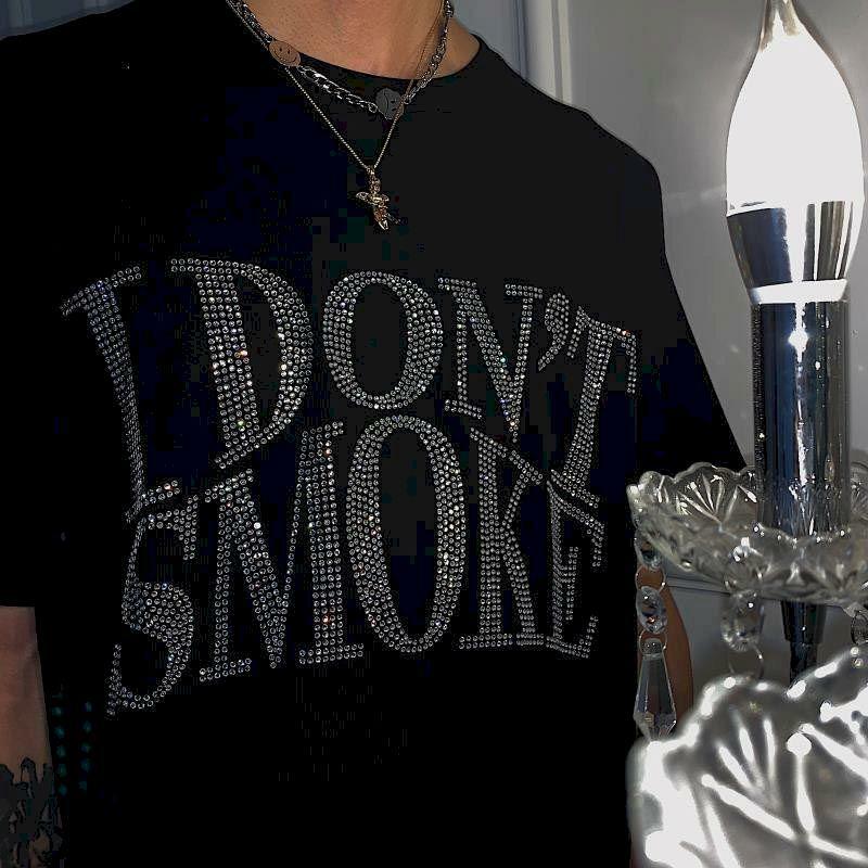 I Don't Smoke Tee - Y2K Fashion, Coquette Style, Aesthetic Clothing