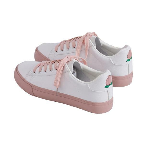 Just Peachy Y2K Sneakers: Coquette Style for Aesthetic Outfits