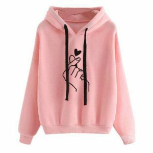 Love In Your Hand Hoodie - Y2K Fashion, Coquette Style, Aesthetic Vibes