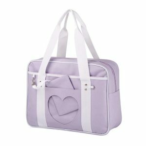 Pastel Book Bag: Y2K Fashion, Coquette Style, Aesthetic Accessories