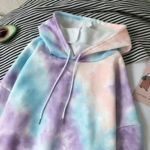 Pastel Clouds Hoodie - Y2K Fashion, Coquette Style, Aesthetic Outfits