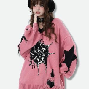 Pastel Goth Sweater: Y2K Fashion, Coquette Style, and Aesthetic Vibes