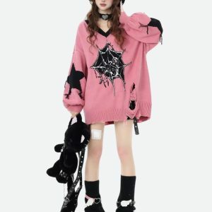 Pastel Goth Sweater: Y2K Fashion, Coquette Style, and Aesthetic Vibes