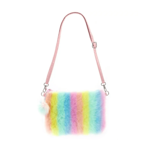 Plushy Rainbow Handbag - Y2K Fashion, Coquette Style, Aesthetic Vibes