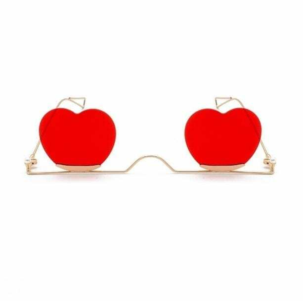 Retro Heart Sunglasses - Y2K Fashion Accessory for Coquette Style