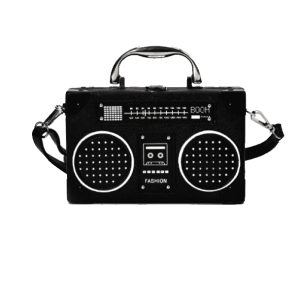 Retro Radio Handbag: Y2K Fashion, Coquette Style, Aesthetic Accessory