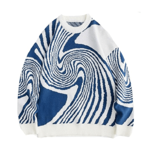 Retro Wavy Sweater - Y2K Fashion, Coquette Style, Aesthetic Clothing