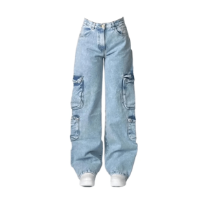 Sky Blue Y2K Fashion Jeans - Coquette Style with Bubble Skirt Vibes