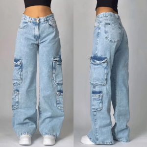 Sky Blue Y2K Fashion Jeans - Coquette Style with Bubble Skirt Vibes