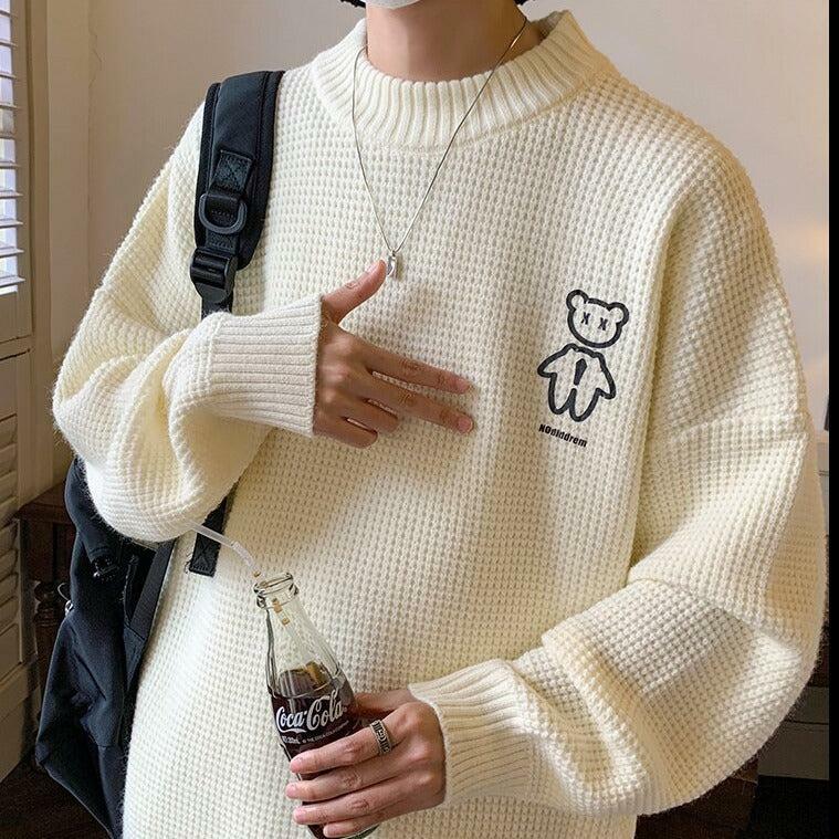 Soft Boy Bear Sweater - Y2K Fashion, Coquette Style, Aesthetic Clothing