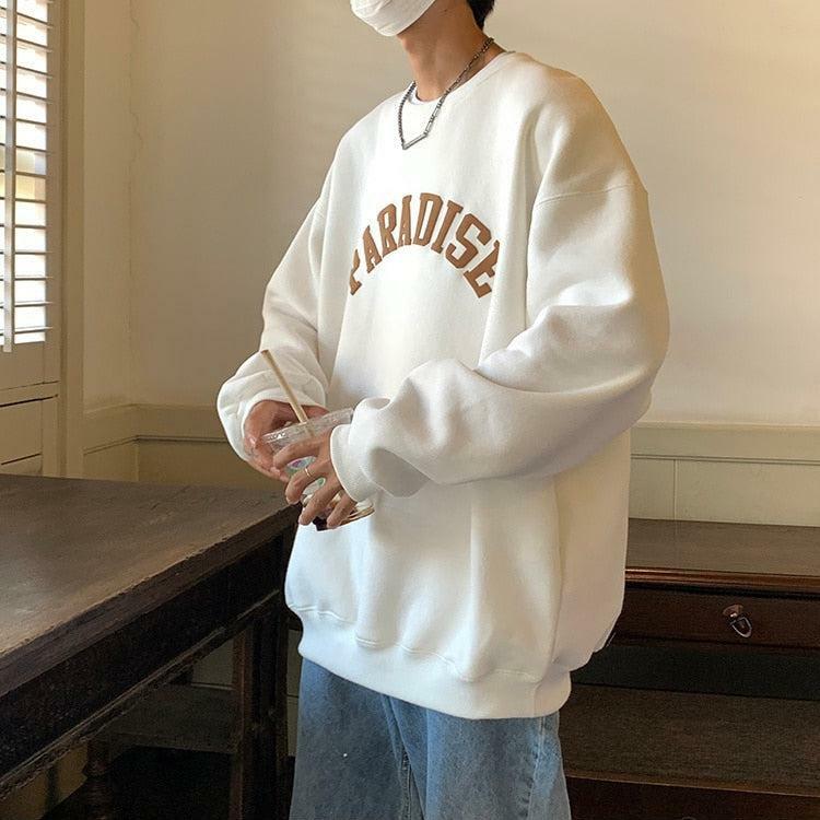 Soft Boy Paradise Oversized Sweatshirt - Y2K Aesthetic Coquette Style